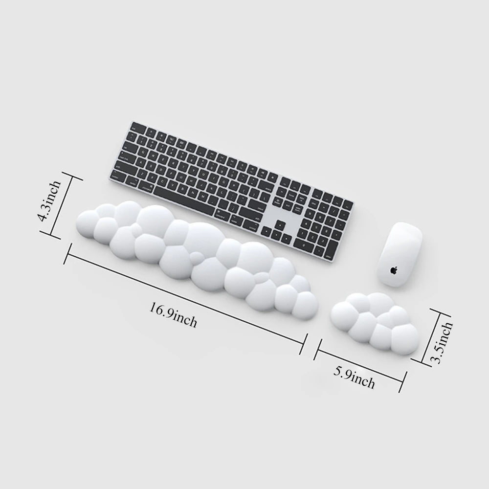 Cloud Keyboard Wrist Rest with Soft Leather Memory Foam