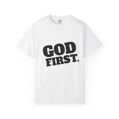 Ethical Cotton Fabric Close-Up – God First Shirt