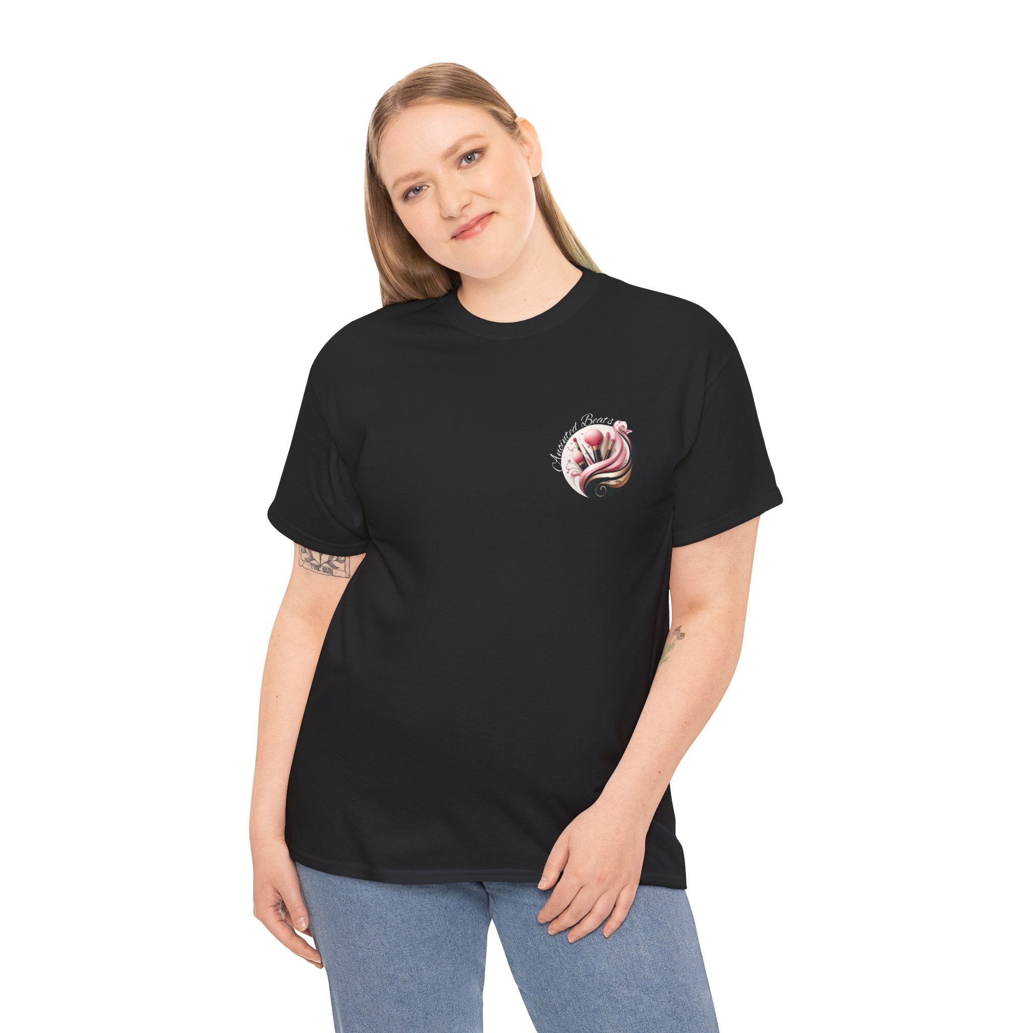 Anointed Beats Makeup Artist, MUA Pro T-shirt - Black or Pink