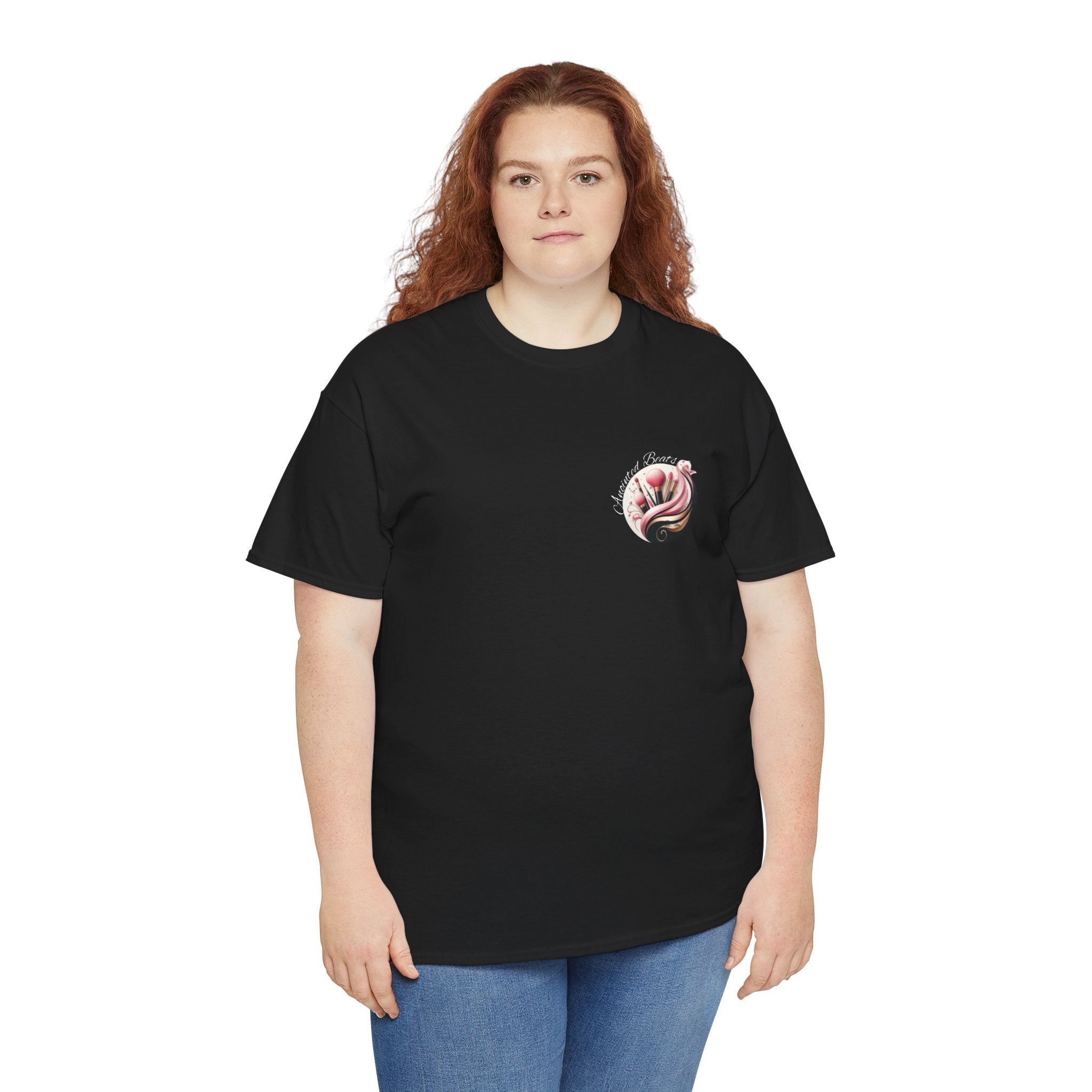 Anointed Beats Makeup Artist, MUA Pro T-shirt - Black or Pink