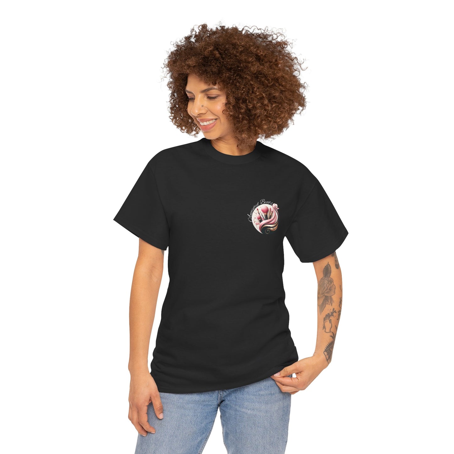 Anointed Beats Makeup Artist, MUA Pro T-shirt - Black or Pink