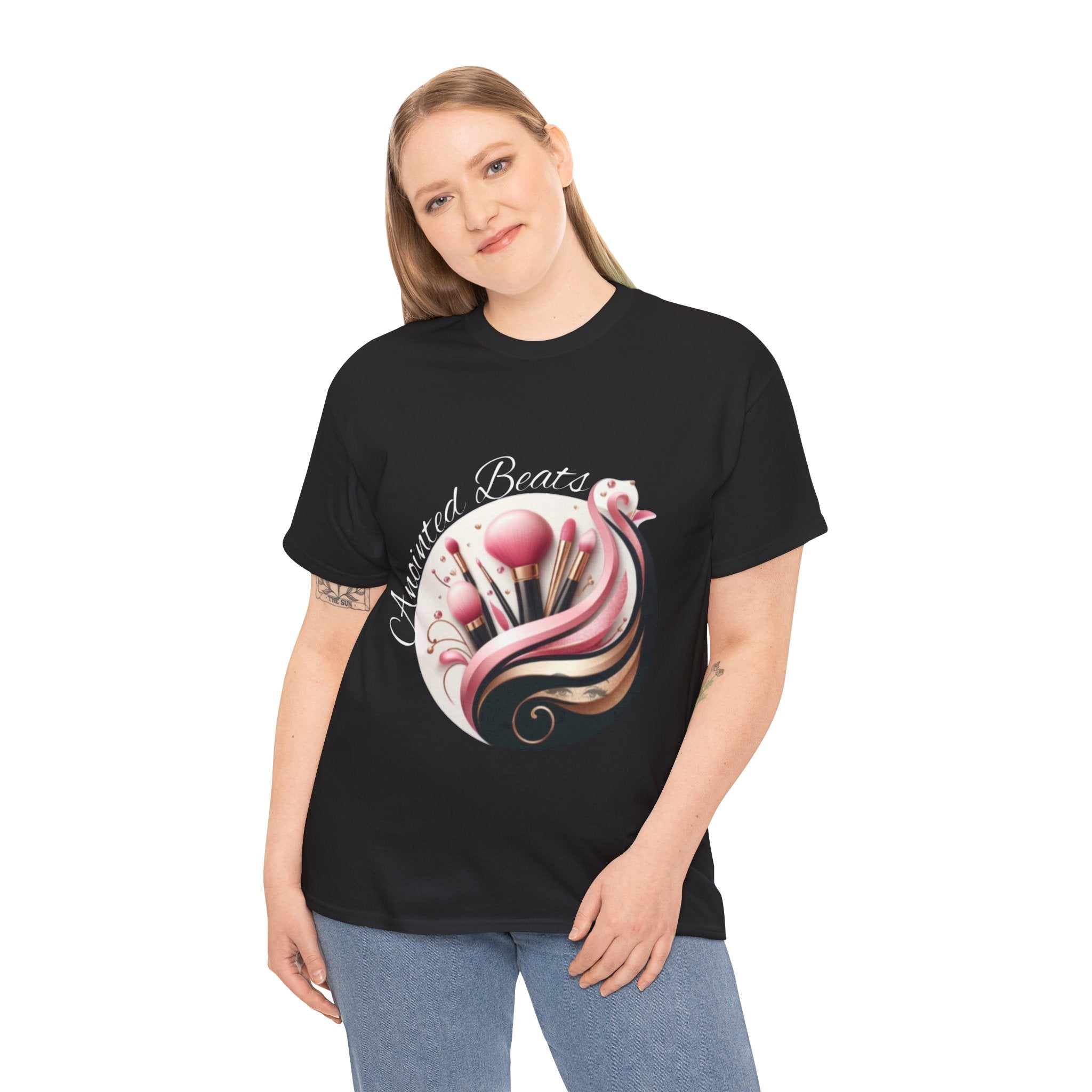 Anointed Beats MUA Pro T-Shirt – Makeup Artist Tee (Black)