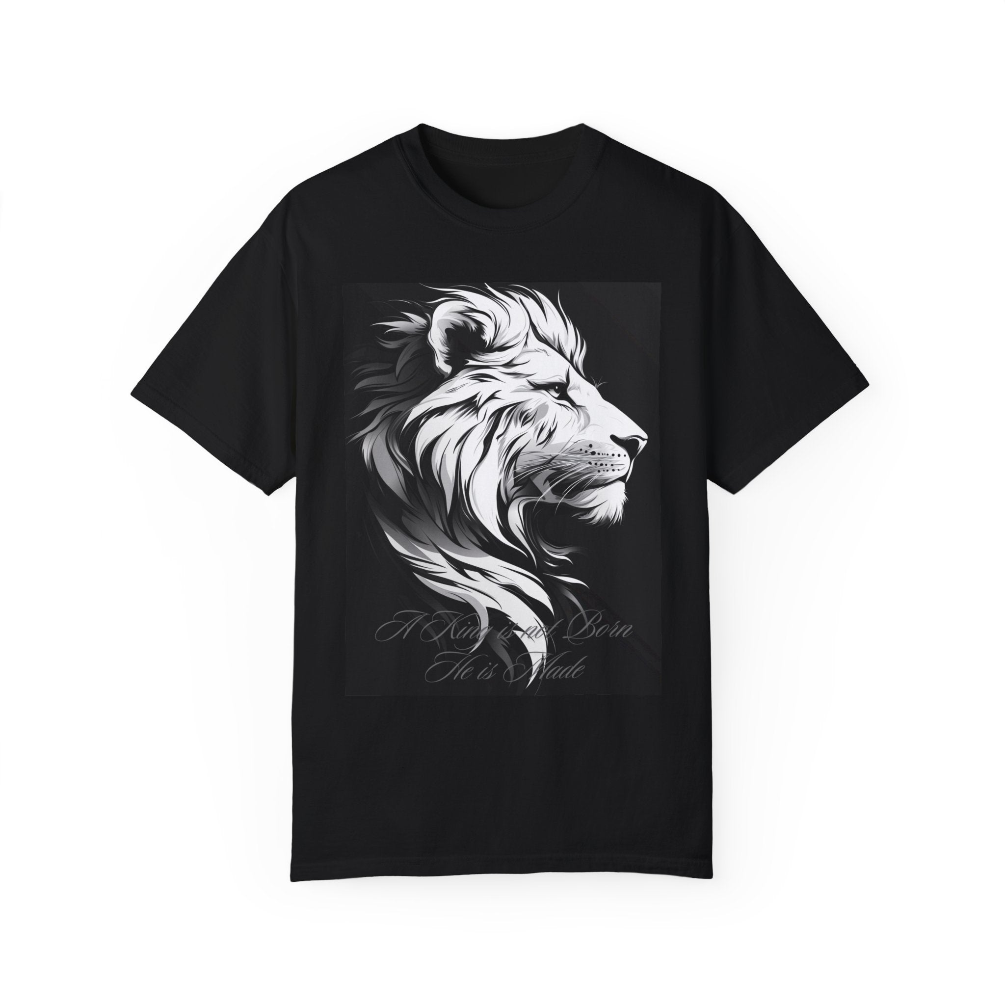 A King Is Made” Crewneck Tee Front View