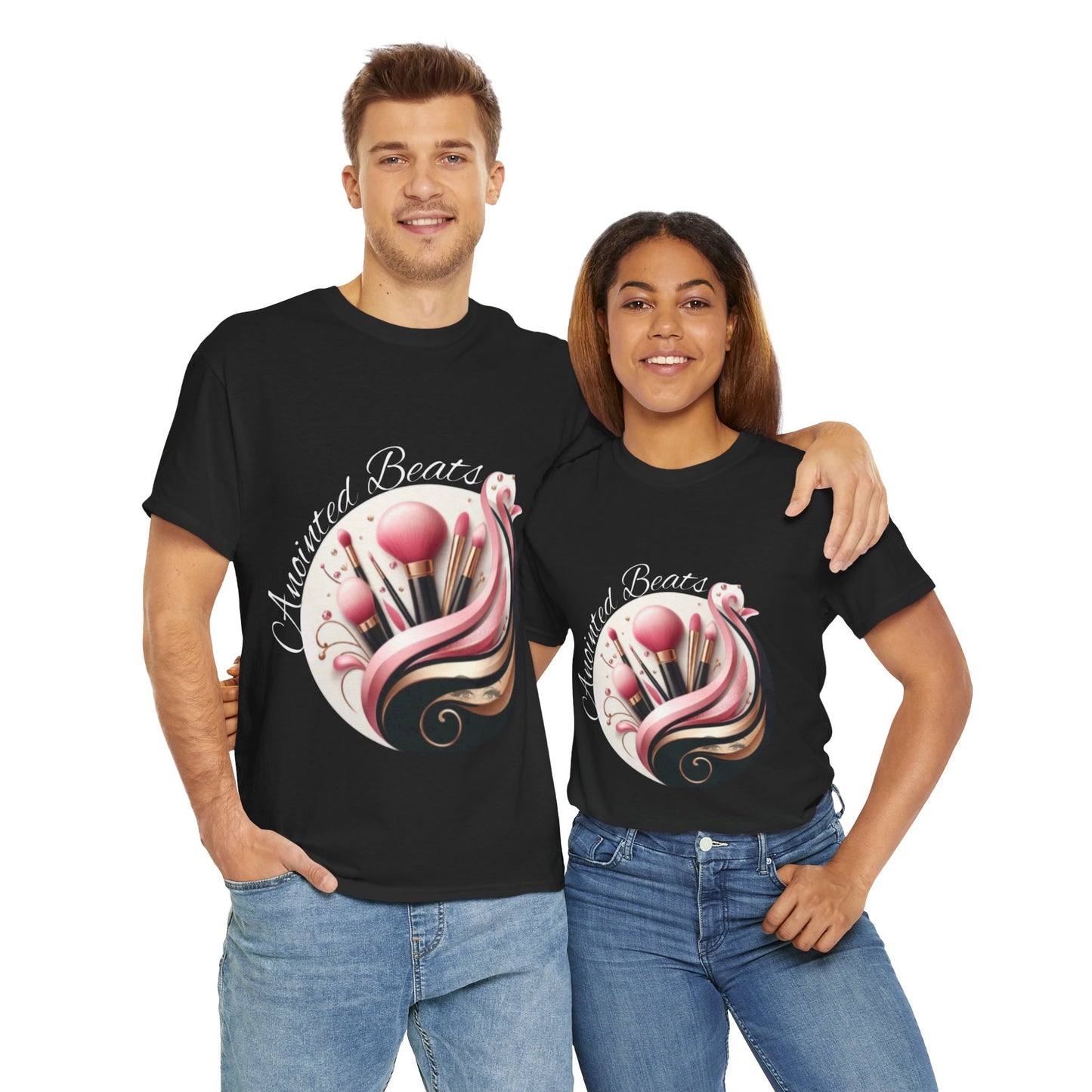 Anointed Beats MUA Pro T-Shirt – Makeup Artist Tee (Black)