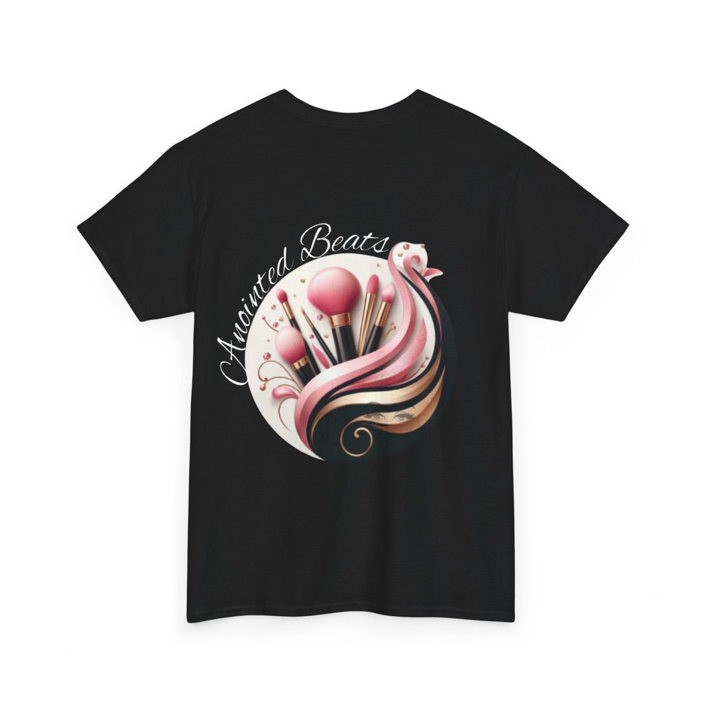 Back Detail of MUA Pro Makeup Artist Shirt Black
