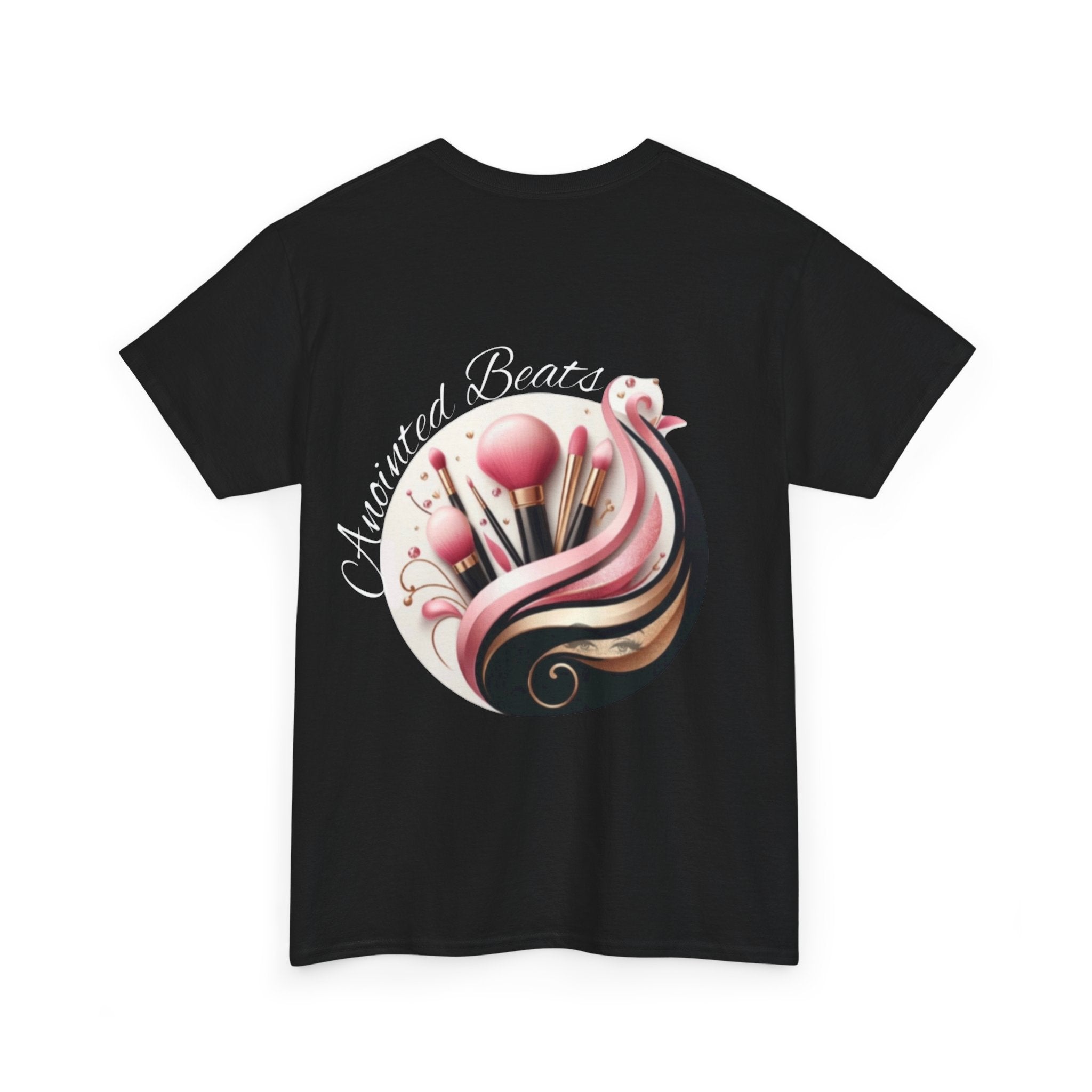 Back Detail of MUA Pro Makeup Artist Shirt Black