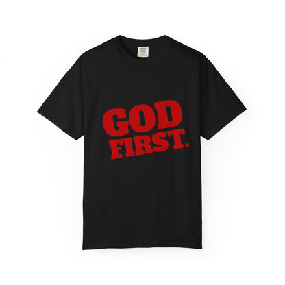 God First Christian Statement T-Shirt Front View (Unisex)