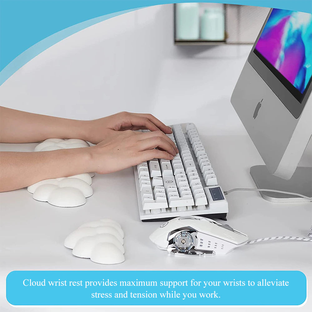 Cloud Keyboard Wrist Rest with Soft Leather Memory Foam