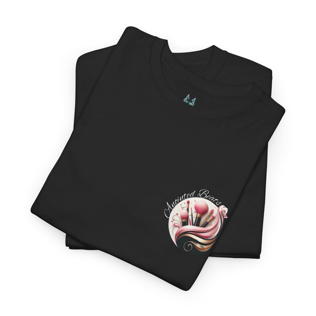Anointed Beats Makeup Artist, MUA Pro T-shirt - Black or Pink