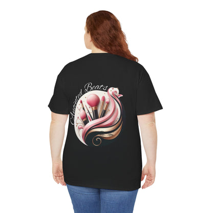 Anointed Beats Makeup Artist, MUA Pro T-shirt - Black or Pink