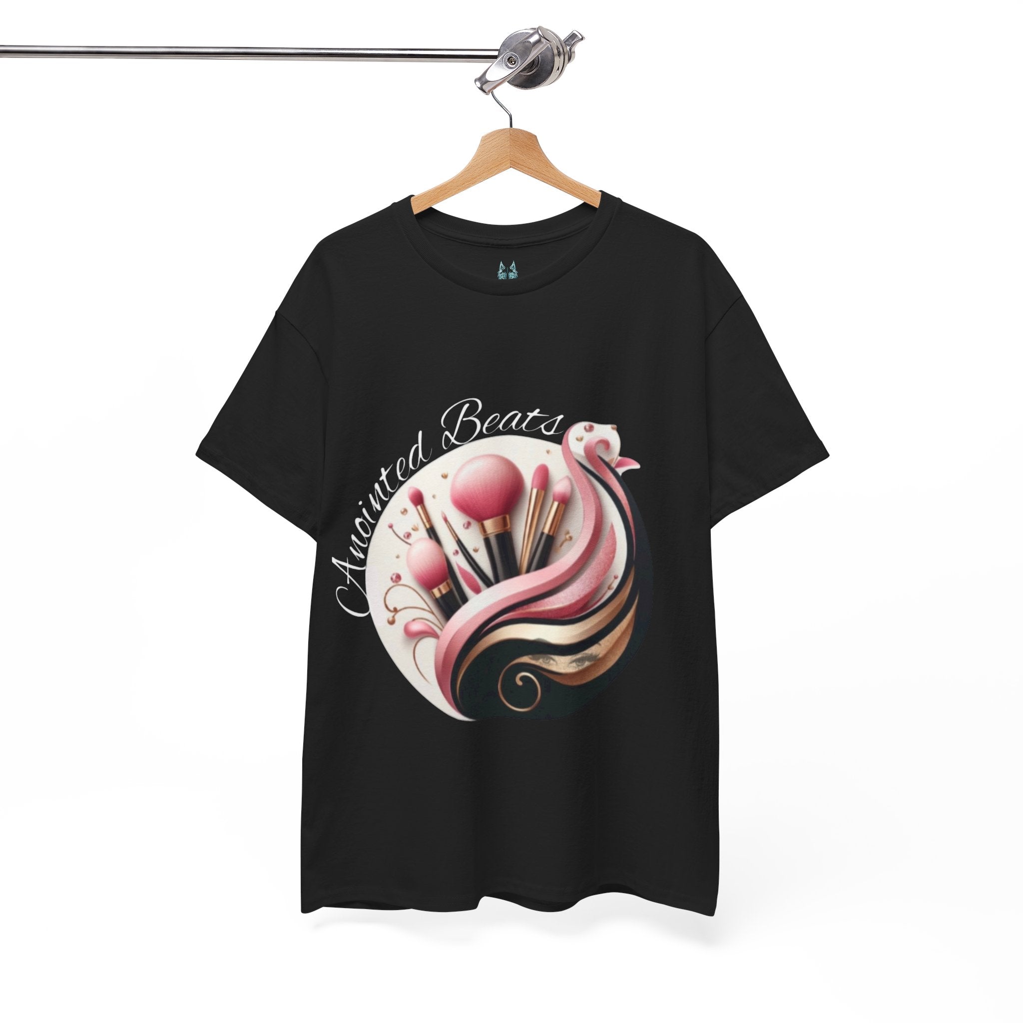 Anointed Beats MUA Pro T-Shirt – Makeup Artist Tee (Black)