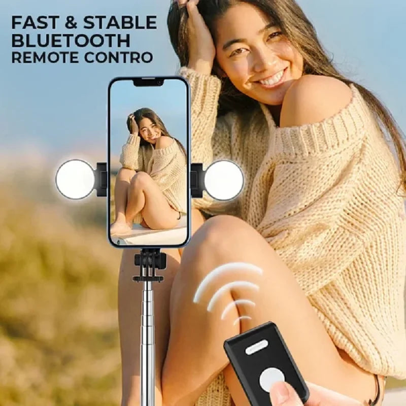 Wireless Remote 6-in1 - Bluetooth Selfie Stick Tripod