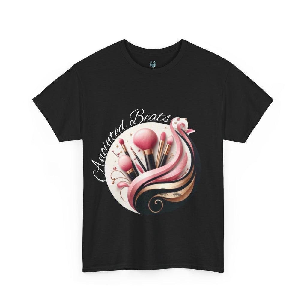 Anointed Beats MUA Pro T-Shirt Flat Lay – Black