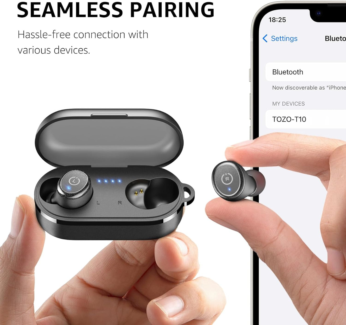 Tozo T10 Wireless Bluetooth Earbuds