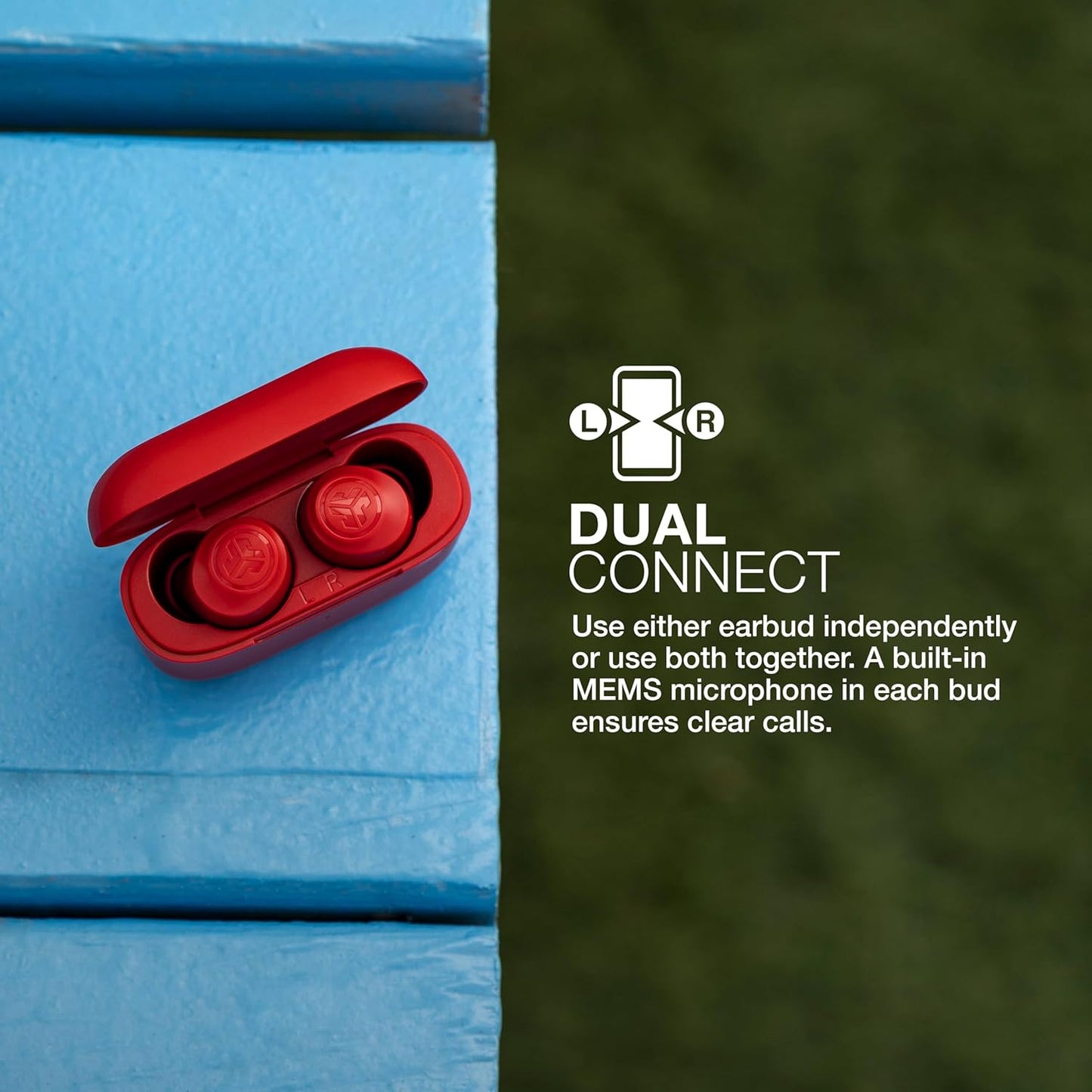 Red Rose Earbuds + Charging Case