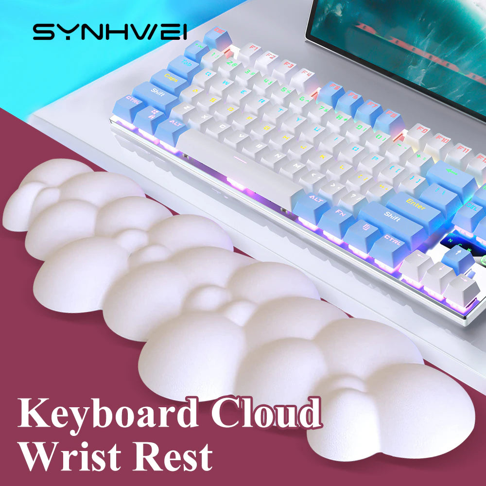 Cloud Keyboard Wrist Rest with Soft Leather Memory Foam